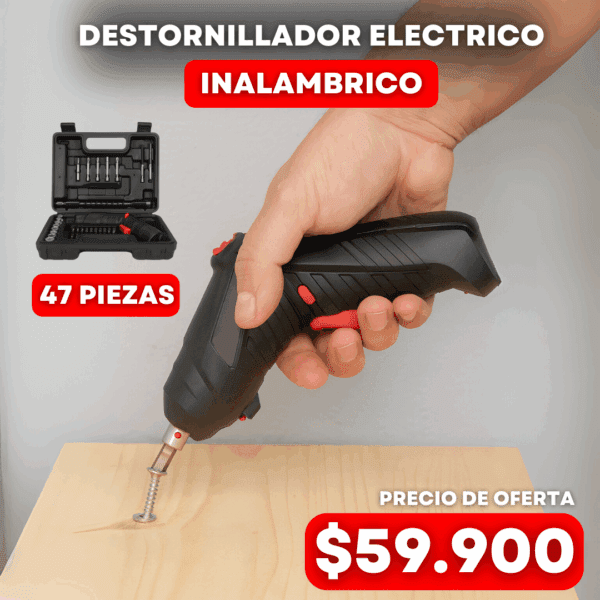 Destornillador Electrico Recargable Inalambrico