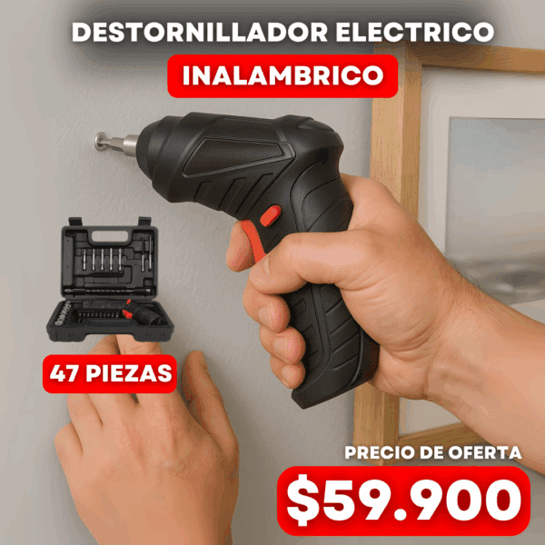 Destornillador Electrico Recargable Inalambrico - Imagen 2