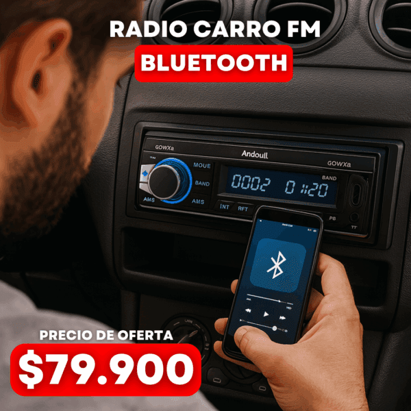 Radio Mp3 1Din 60Wx4 Bluetooth - Imagen 6