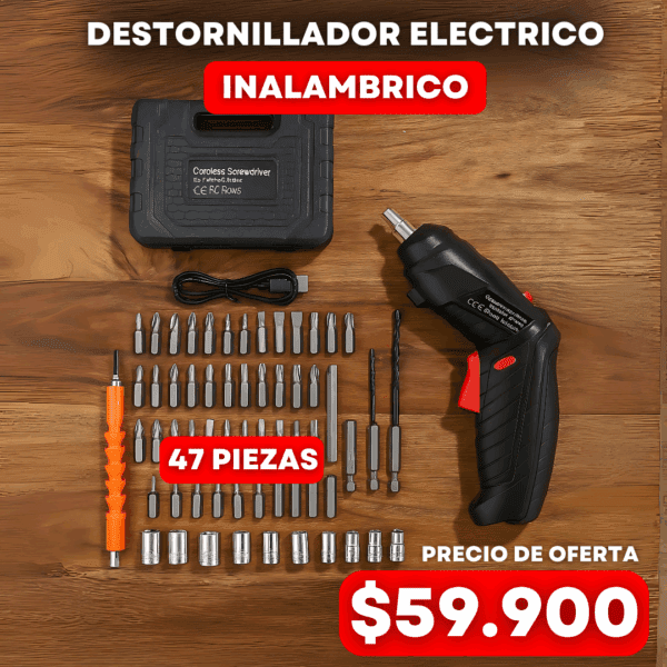 Destornillador Electrico Recargable Inalambrico - Imagen 3