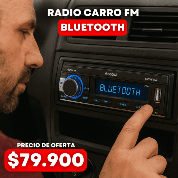 Radio Mp3 1Din 60Wx4 Bluetooth - Imagen 3