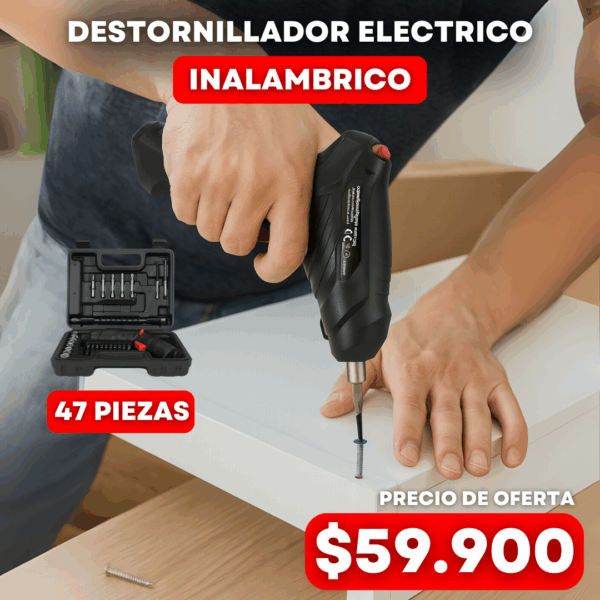 Destornillador Electrico Recargable Inalambrico - Imagen 4