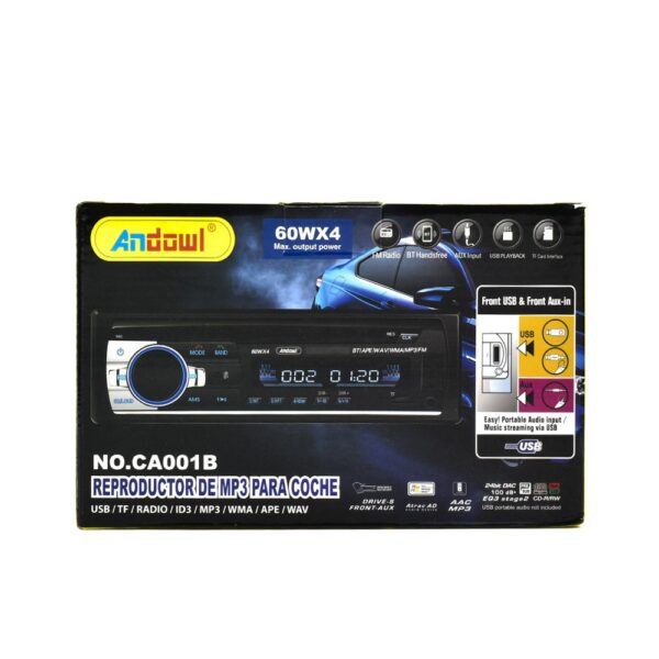 Radio Mp3 1Din 60Wx4 Bluetooth - Imagen 12