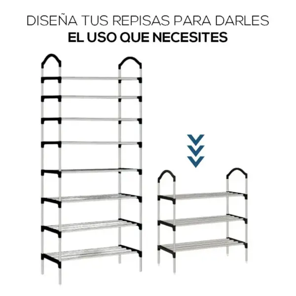 Zapatero Organizador Metálico 8 Niveles - Imagen 2