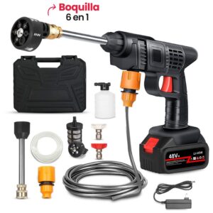 Hidrolavadora Portátil 48V 464 PSI con 2 Baterías