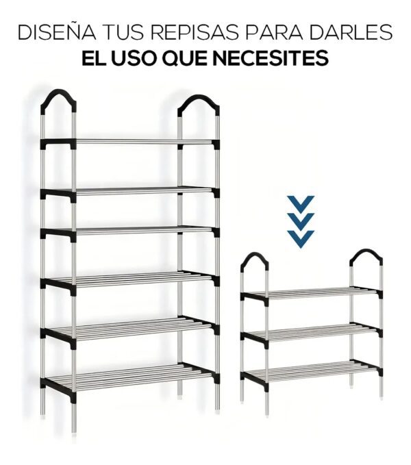 Zapatero Organizador Metálico 6 Niveles - Imagen 9