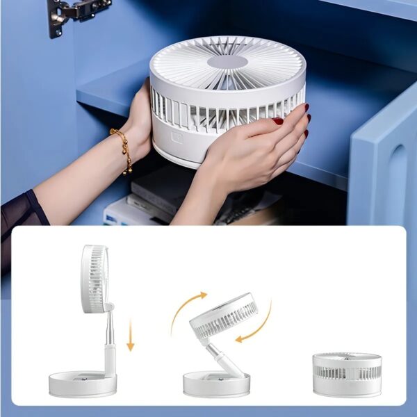 Ventilador Retráctil USB Recargable - Imagen 4