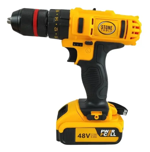Taladro Inalámbrico Recargable 48V Percutor 1/2