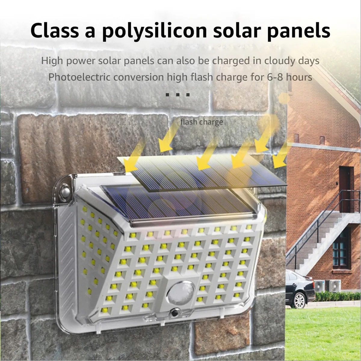 Lampara Solar 90 LED Sensor x 2 - Imagen 11