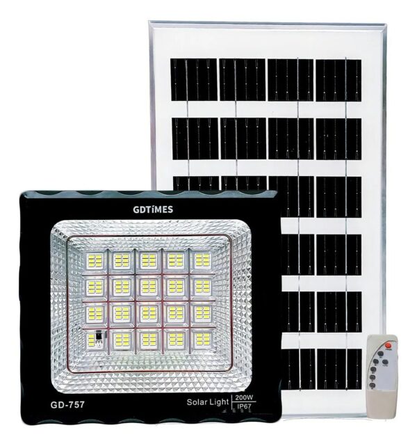 Reflector Solar LED 200W con Control GD Times