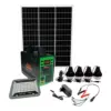 Generador Planta de Energia Solar Portátil 350w Con Panel Solar 75w Bombillos