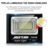 Reflector LED Solar 100W Panel Solar, Control Remoto. todo Incluido