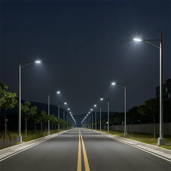 Aplicacion-via-zona-residencial Luminaria LED alumbrado Público 19.500 lúmenes