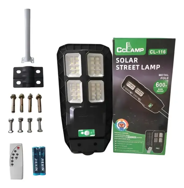 Lampara Solar 600W Cclamp+ Panel y Control