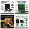 Generador Solar Portátil 350W con Panel y Bombillos