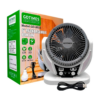 Ventilador Recargable Solar Compacto para Apagones y Camping