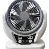 Ventilador Recargable Solar Compacto para Apagones y Camping