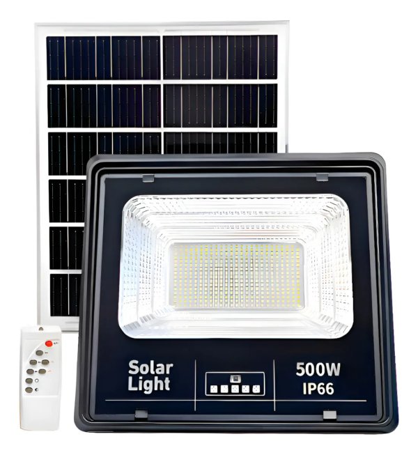 Reflector Solar LED 500W Jortan + Panel y Control