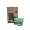 Batería GD-1280 de 12 V y 7 Ah con panel solar de 18 V y 10 W + 3 bombillas y 2 puertos USB.