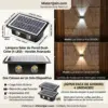 Luces solares de Pared, paquete de 4 luces solares LED