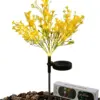 Luces Solares LED Decorativas Amarillas para Jardín y Balcón – Encendido Automático Lampara Solar Planta Amarilla para Jardín