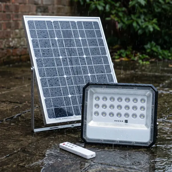 Reflector Solar LED 100W IP65 Bateria LiFePO4 Panel Monocristalino Reflector Solar LED 100W IP65 Bateria LiFePO4 Panel Monocristalino