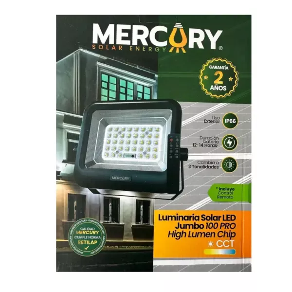 reflector 100w Reflector Solar LED 200 Pro Jumbo 3 Colores/2000 lúmenes