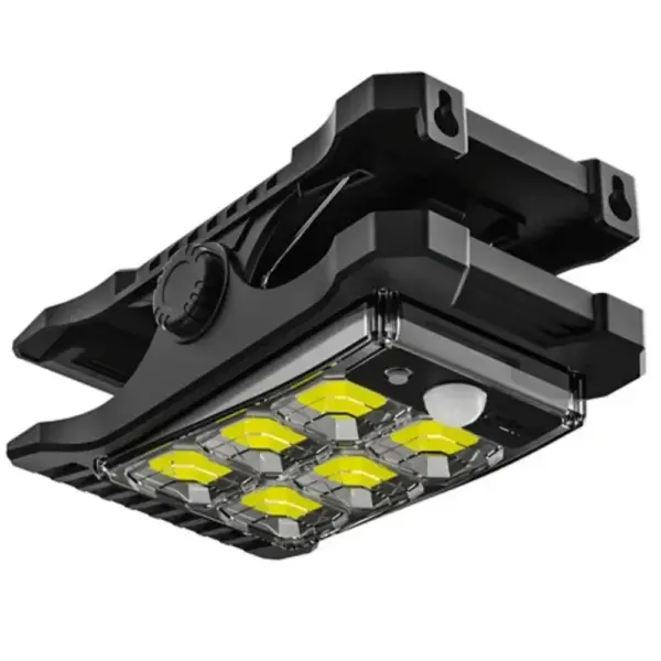 Lampara Solar Clip Iluminacion Exterior Montaje Versatil Espacios Amplios Lampara Solar Clip y Sensor de Movimiento