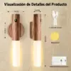 Lámparas LED con Sensor de Movimiento Inalámbricas Magnéticas Pack x 4 Lámparas LED con Sensor de Movimiento Inalámbricas Magnéticas Pack x 4