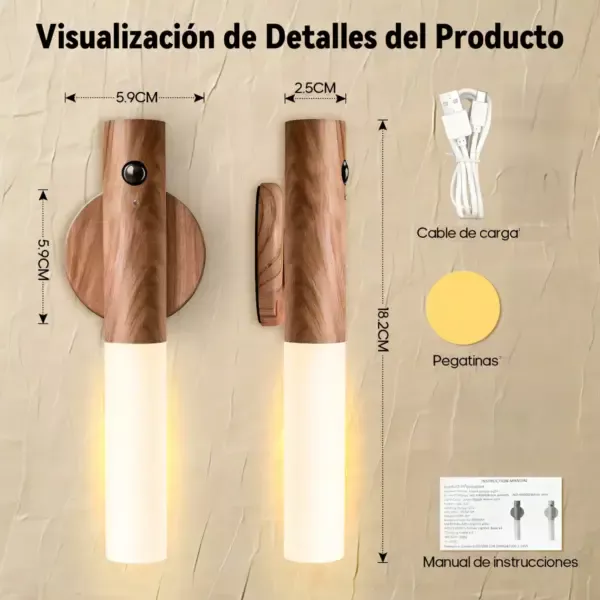 Lámparas LED con Sensor de Movimiento Inalámbricas Magnéticas Pack x 4 Lámparas LED con Sensor de Movimiento Inalámbricas Magnéticas Pack x 4